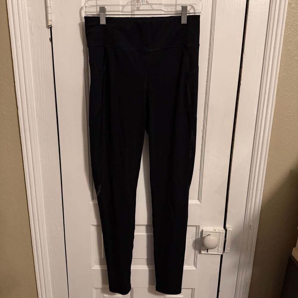 Sweaty Betty Black Zero Gravity High-Waisted Leggings Mesh Panels Medium